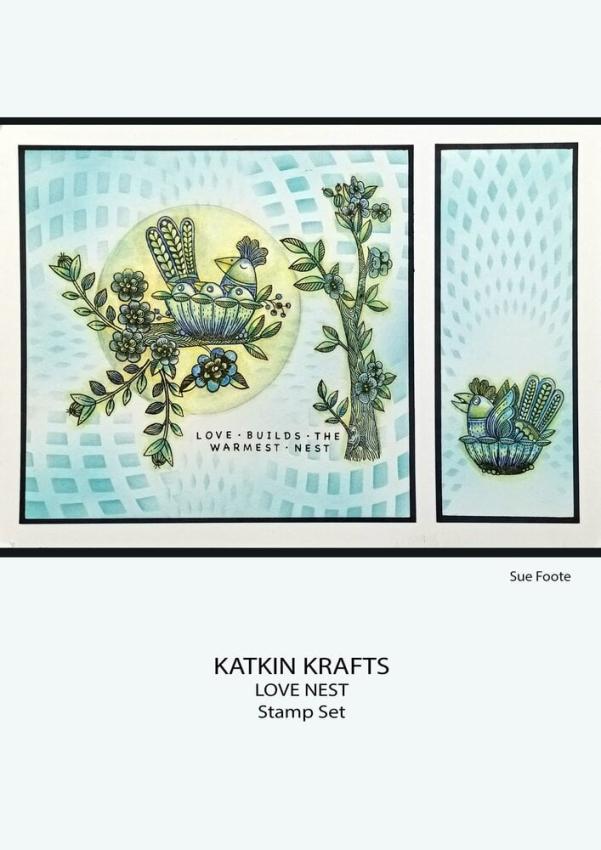 Katkin Krafts - Stempelset "Love Nest" Clear Stamps