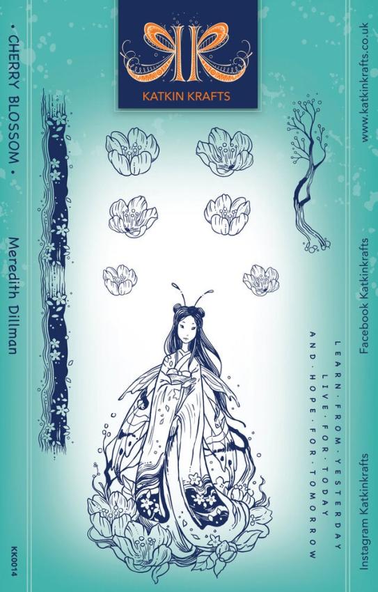 Katkin Krafts - Stempelset "Cherry Blossom" Clear Stamps