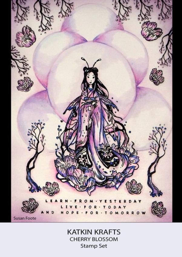 Katkin Krafts - Stempelset "Cherry Blossom" Clear Stamps