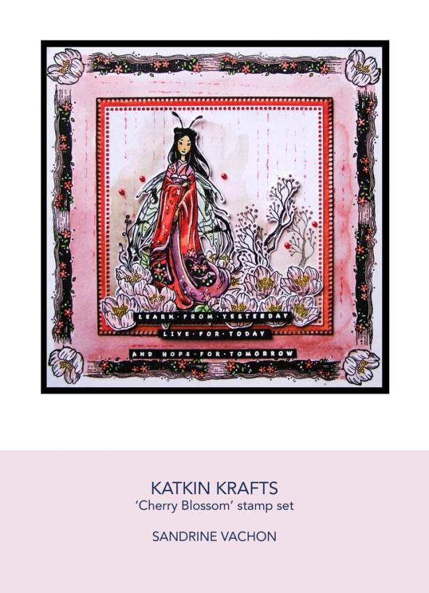 Katkin Krafts - Stempelset "Cherry Blossom" Clear Stamps