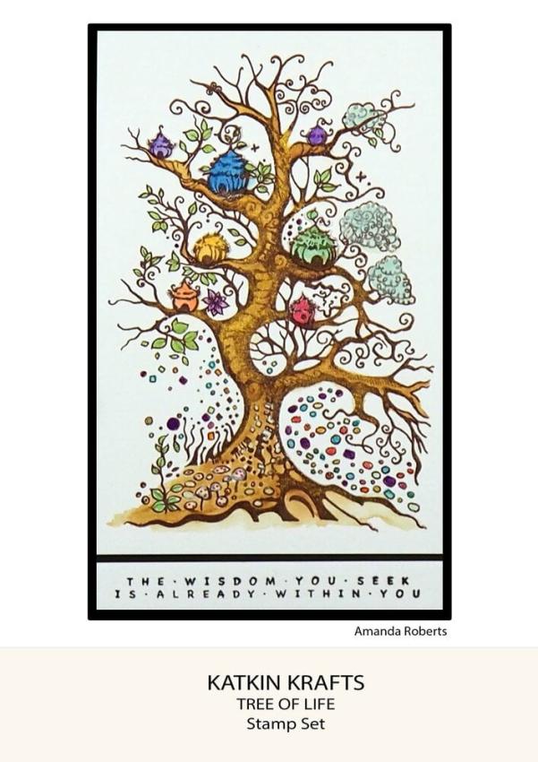 Katkin Krafts - Stempelset "Tree Of Life" Clear Stamps