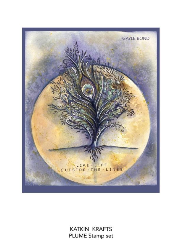 Katkin Krafts - Stempelset "Plume" Clear Stamps