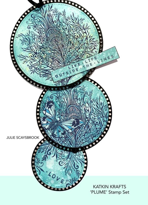 Katkin Krafts - Stempelset "Plume" Clear Stamps