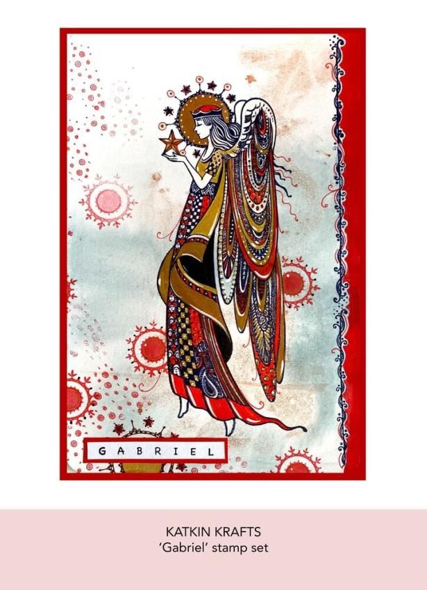 Katkin Krafts - Stempelset "Gabriel" Clear Stamps
