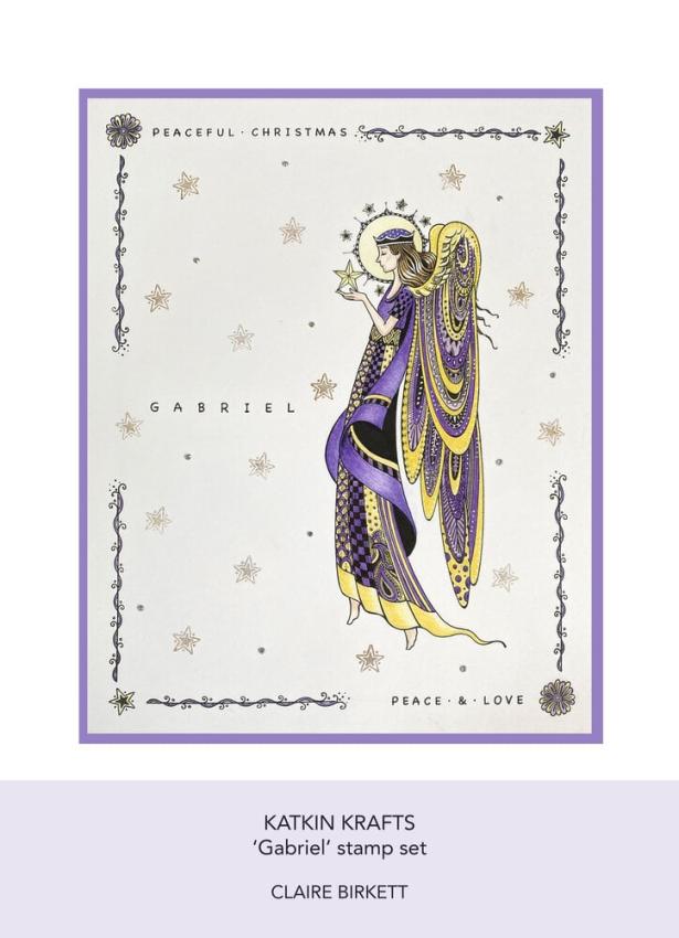 Katkin Krafts - Stempelset "Gabriel" Clear Stamps