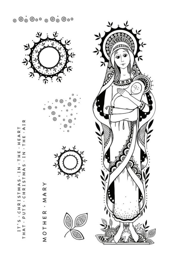 Katkin Krafts - Stempelset "Mother Mary" Clear Stamps