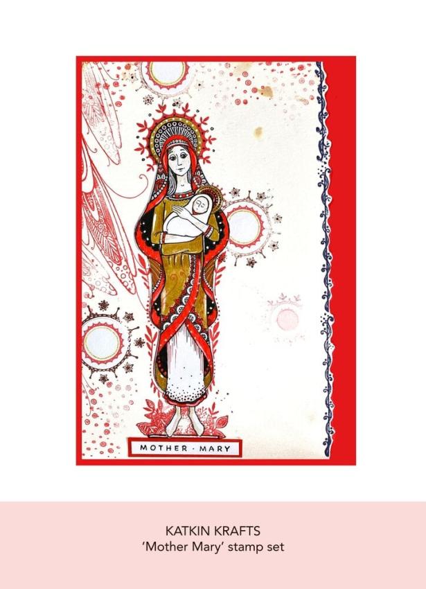 Katkin Krafts - Stempelset "Mother Mary" Clear Stamps