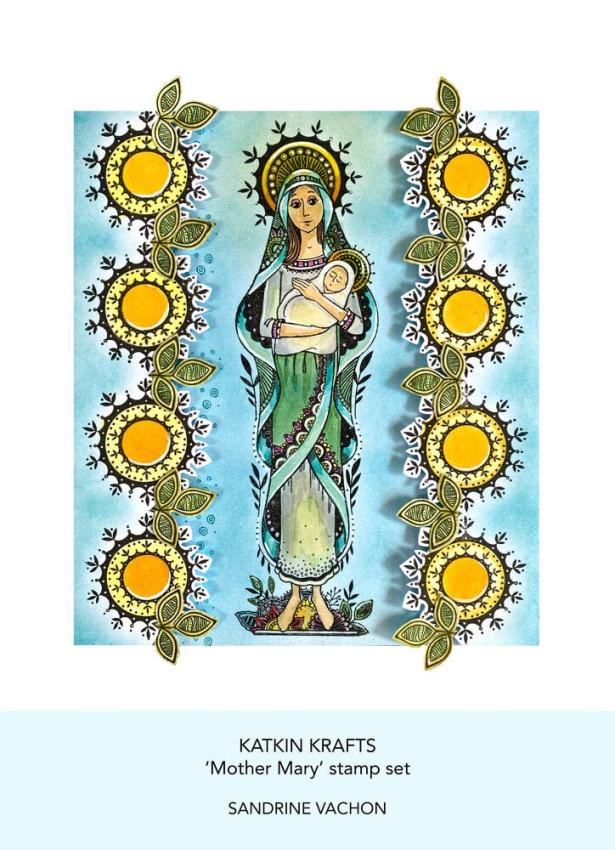 Katkin Krafts - Stempelset "Mother Mary" Clear Stamps
