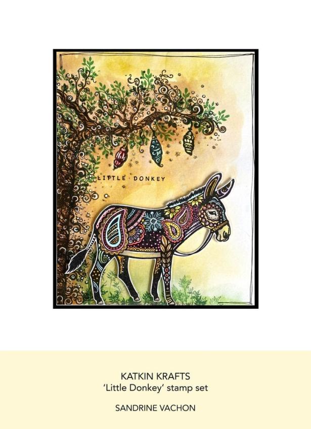 Katkin Krafts - Stempelset "Little Donkey" Clear Stamps