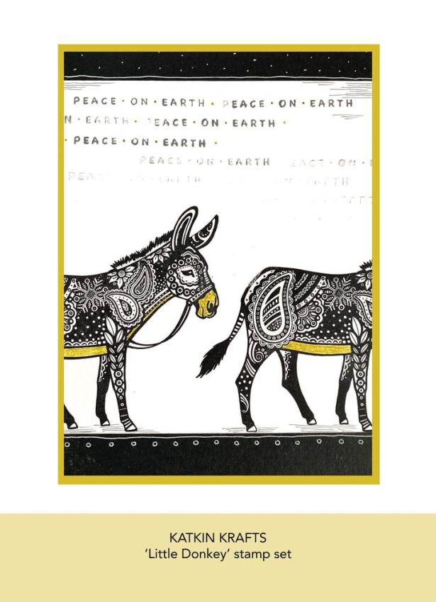 Katkin Krafts - Stempelset "Little Donkey" Clear Stamps