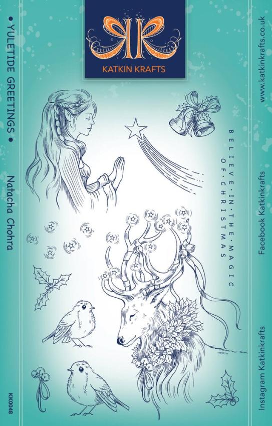 Katkin Krafts - Stempelset "Yuletide Greetings" Clear Stamps