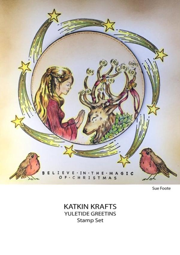 Katkin Krafts - Stempelset "Yuletide Greetings" Clear Stamps