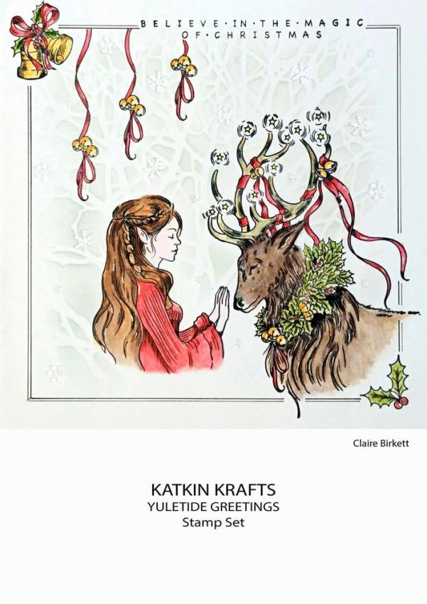 Katkin Krafts - Stempelset "Yuletide Greetings" Clear Stamps
