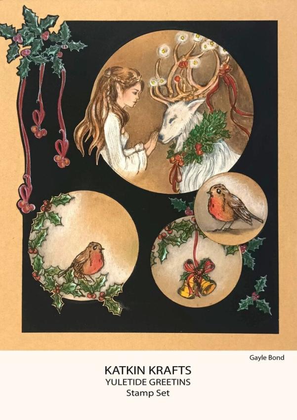 Katkin Krafts - Stempelset "Yuletide Greetings" Clear Stamps