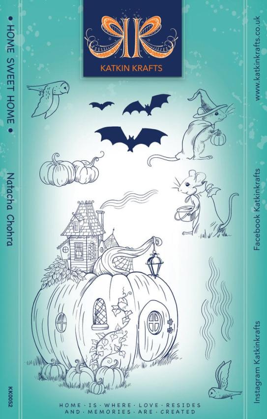 Katkin Krafts - Stempelset "Home Sweet Home" Clear Stamps