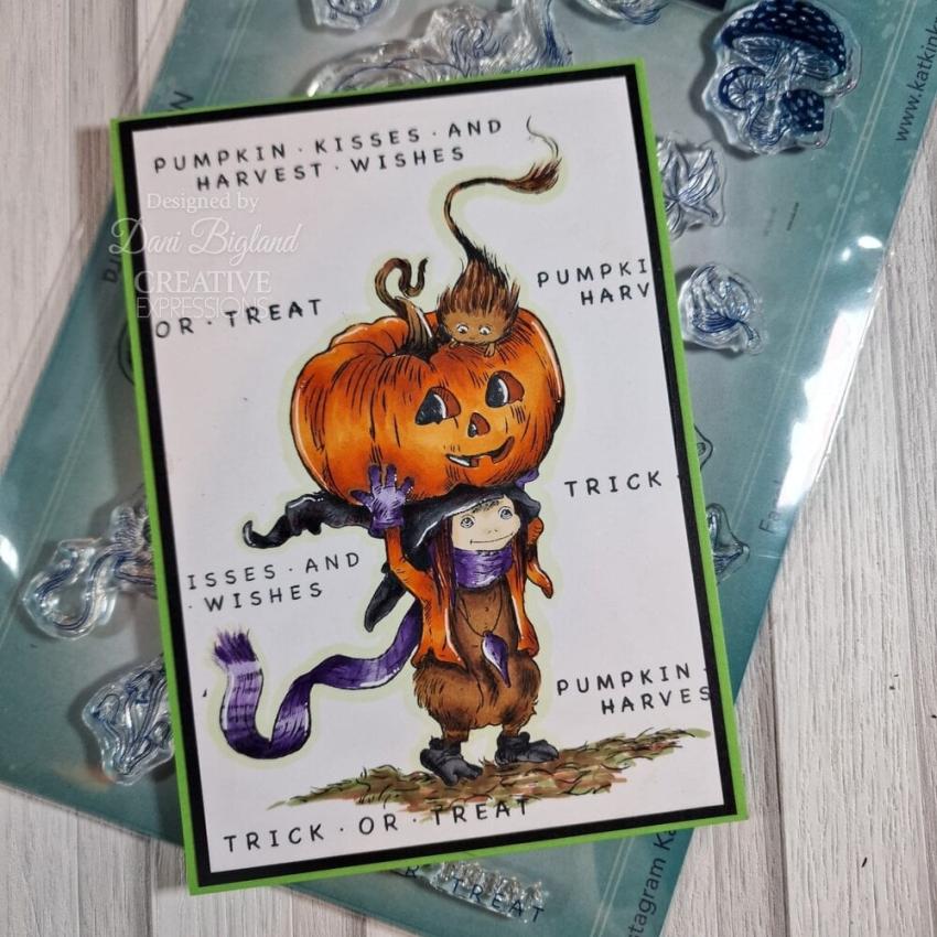 Katkin Krafts - Stempelset "Trick Or Treat" Clear Stamps