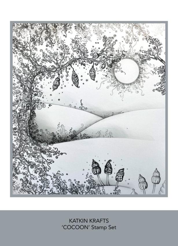 Katkin Krafts - Stempelset "Cocoon" Clear Stamps