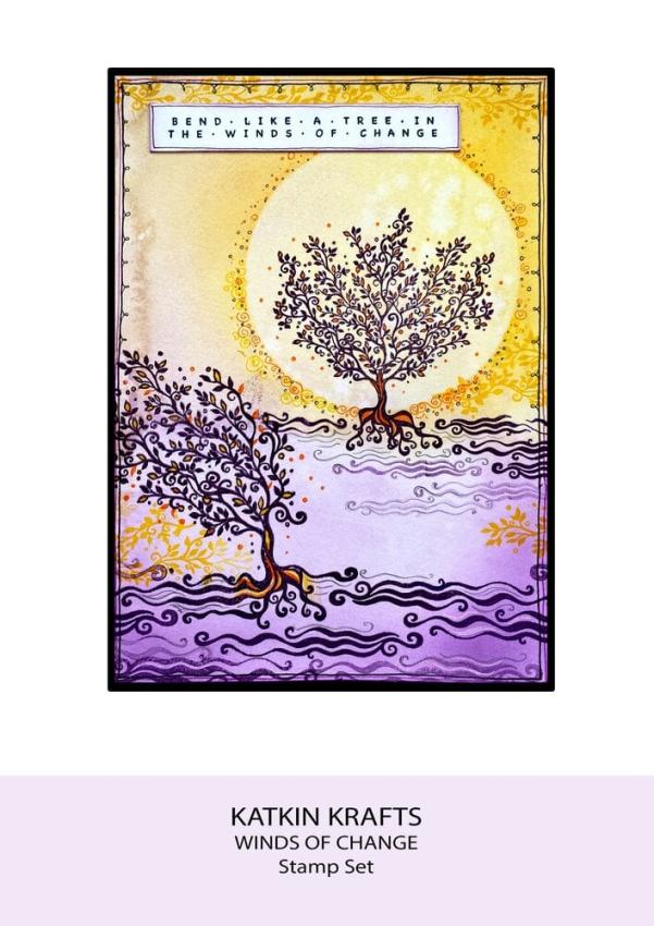 Katkin Krafts - Stempelset "Winds Of Change" Clear Stamps
