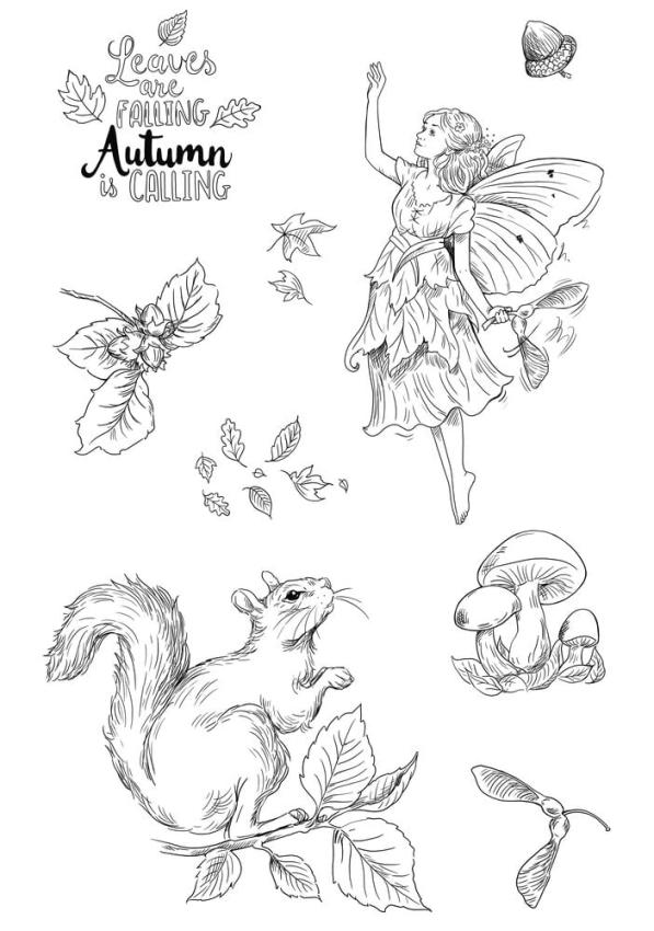 Katkin Krafts - Stempelset "Autumn Fairy" Clear Stamps