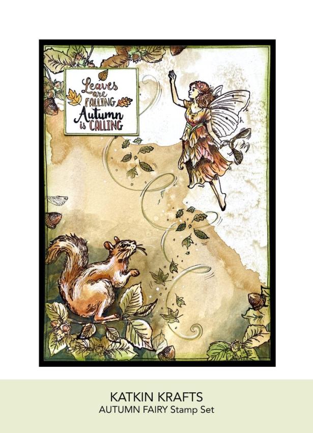 Katkin Krafts - Stempelset "Autumn Fairy" Clear Stamps