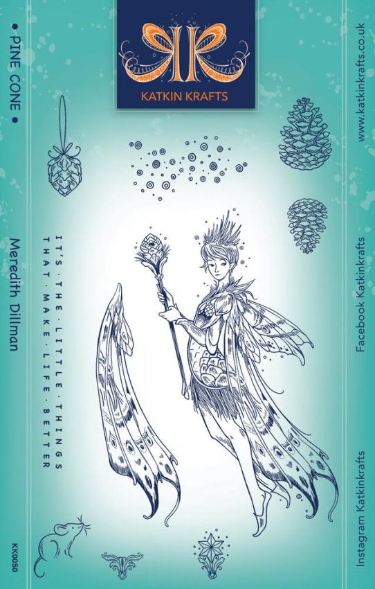 Katkin Krafts - Stempelset "Pine Cone" Clear Stamps