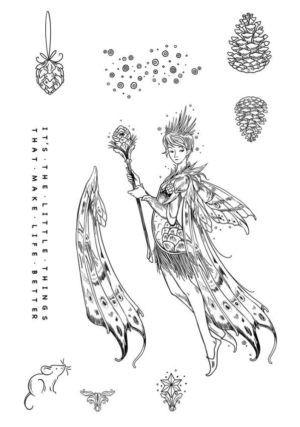 Katkin Krafts - Stempelset "Pine Cone" Clear Stamps