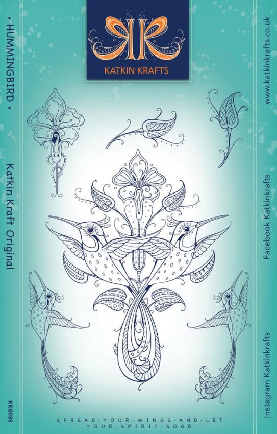 Katkin Krafts - Stempelset "Hummingbird" Clear Stamps