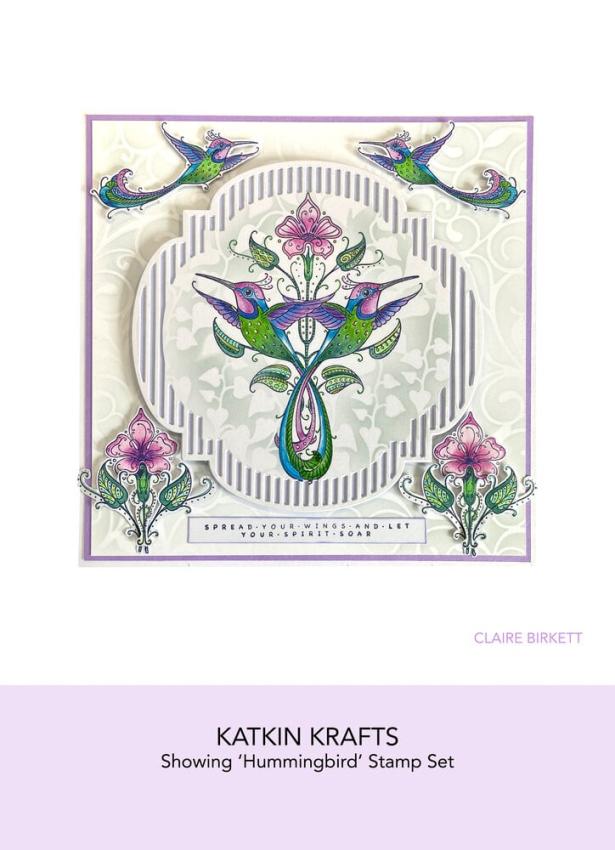 Katkin Krafts - Stempelset "Hummingbird" Clear Stamps