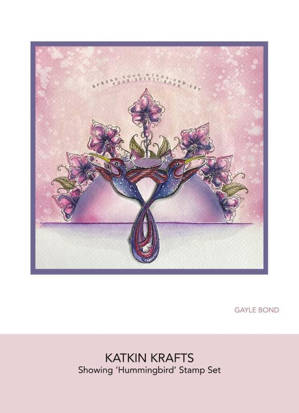 Katkin Krafts - Stempelset "Hummingbird" Clear Stamps