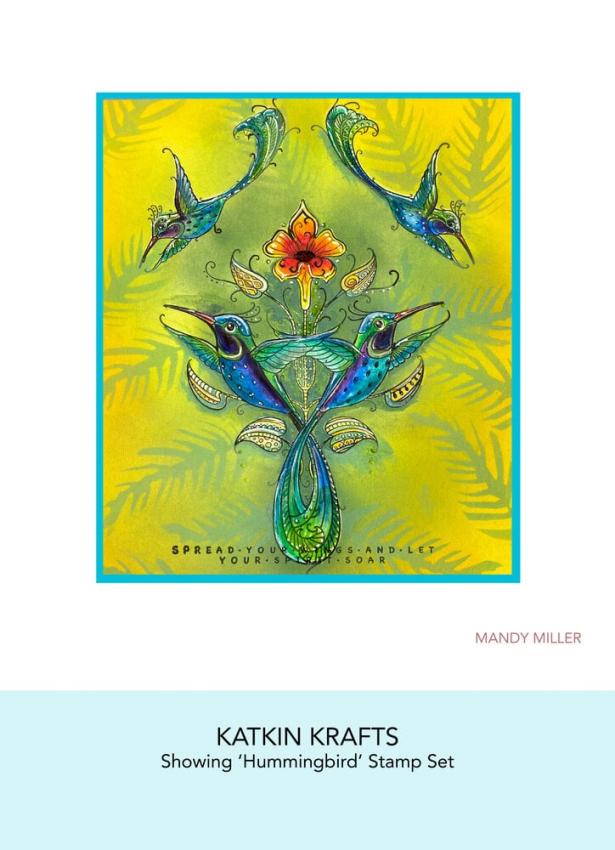 Katkin Krafts - Stempelset "Hummingbird" Clear Stamps