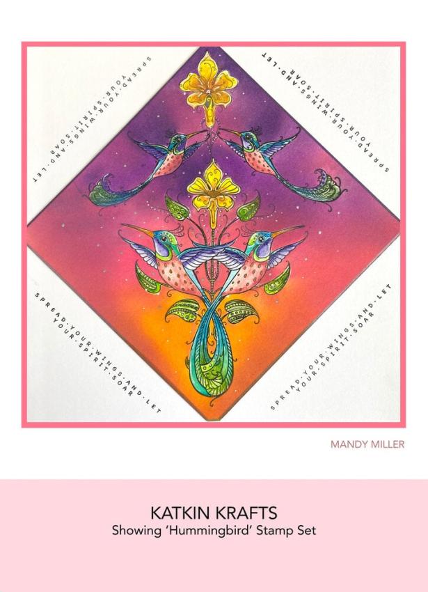 Katkin Krafts - Stempelset "Hummingbird" Clear Stamps