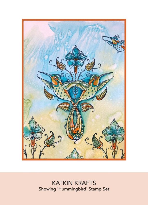 Katkin Krafts - Stempelset "Hummingbird" Clear Stamps