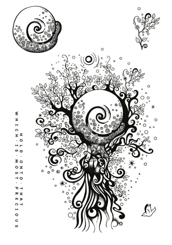 Katkin Krafts - Stempelset "Precious World" Clear Stamps