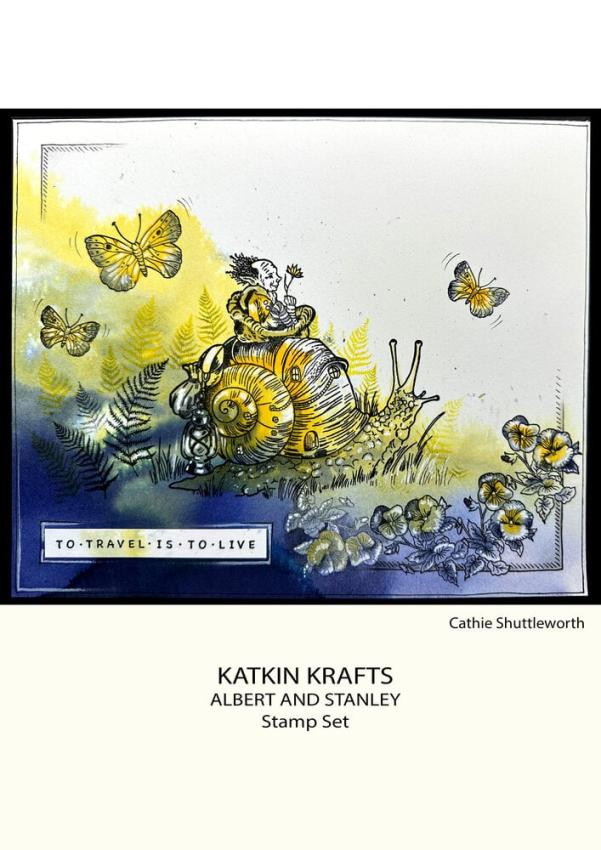 Katkin Krafts - Stempelset "Albert & Stanley" Clear Stamps