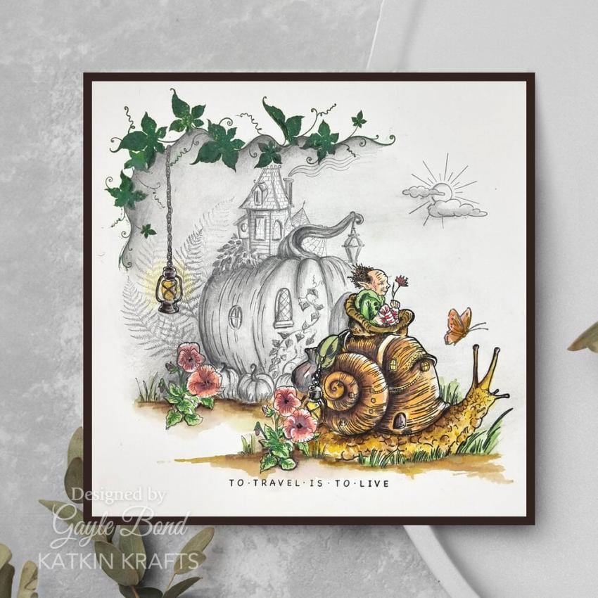 Katkin Krafts - Stempelset "Albert & Stanley" Clear Stamps