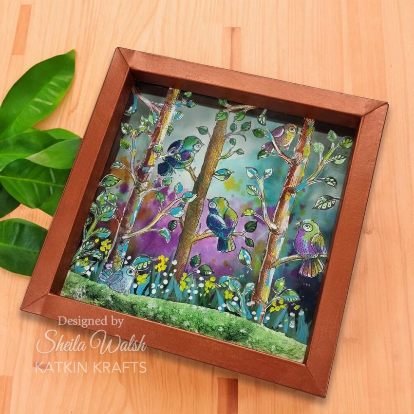 Katkin Krafts - Stempelset "Bright Birds" Clear Stamps
