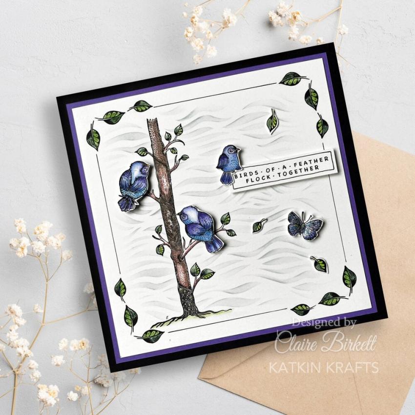 Katkin Krafts - Stempelset "Bright Birds" Clear Stamps