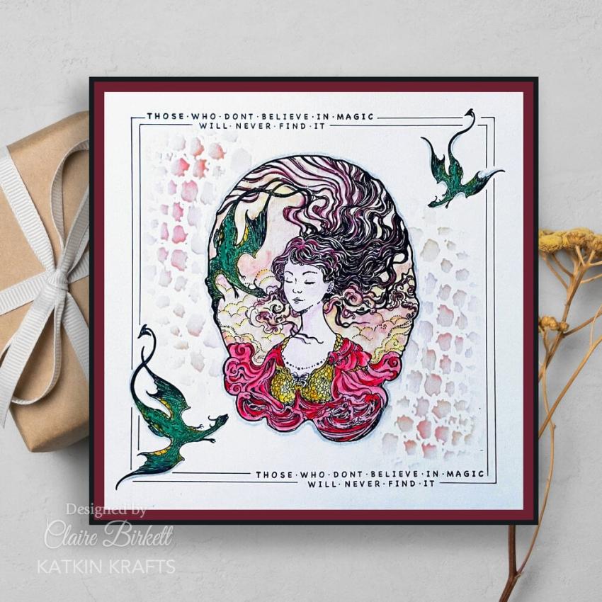 Katkin Krafts - Stempelset "Dragon's Breath" Clear Stamps