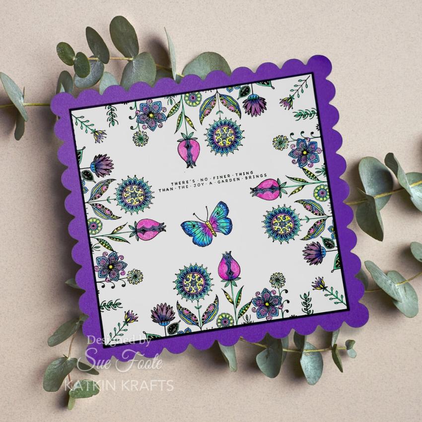 Katkin Krafts - Stempelset "Herbaceous Border" Clear Stamps