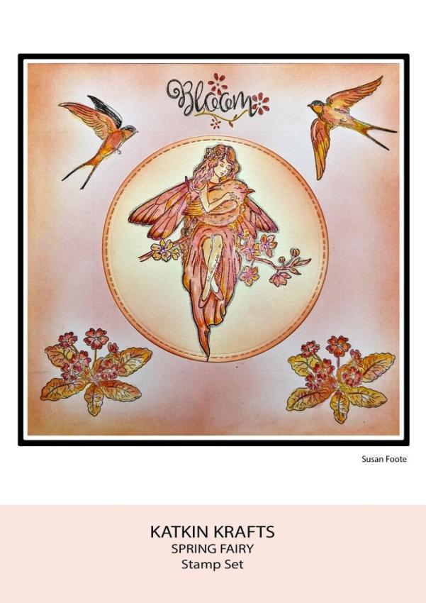 Katkin Krafts - Stempelset "Spring Fairy" Clear Stamps