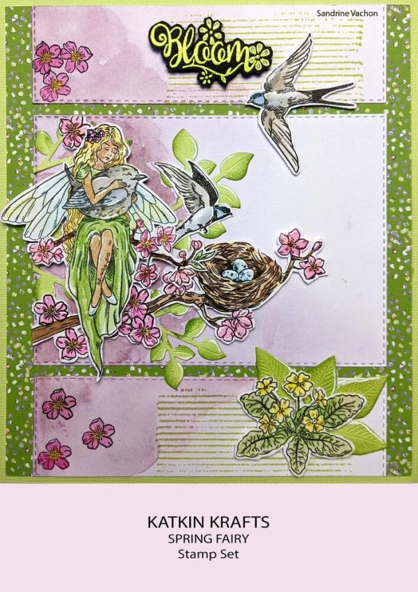 Katkin Krafts - Stempelset "Spring Fairy" Clear Stamps