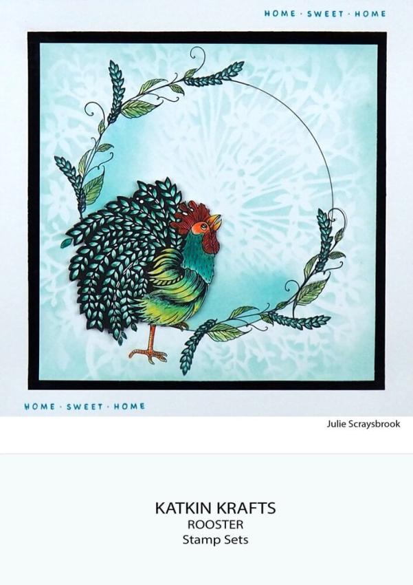 Katkin Krafts - Stempelset "The Roosters" Clear Stamps