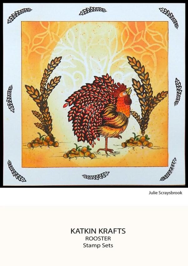 Katkin Krafts - Stempelset "The Roosters" Clear Stamps