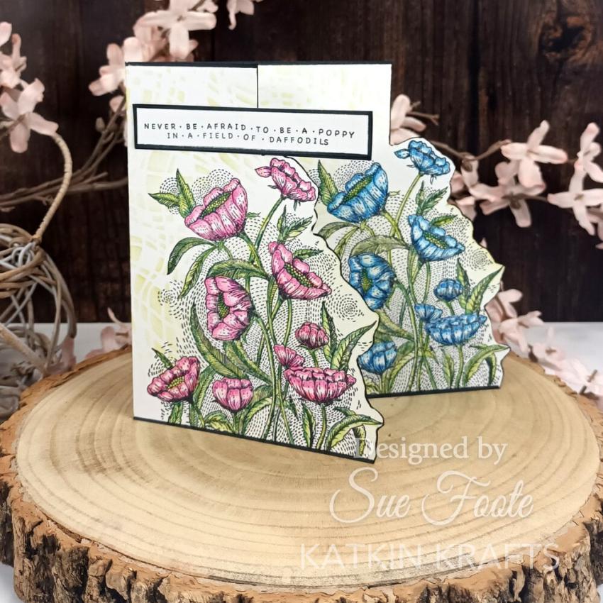 Katkin Krafts - Stempelset "Poppy Power" Clear Stamps