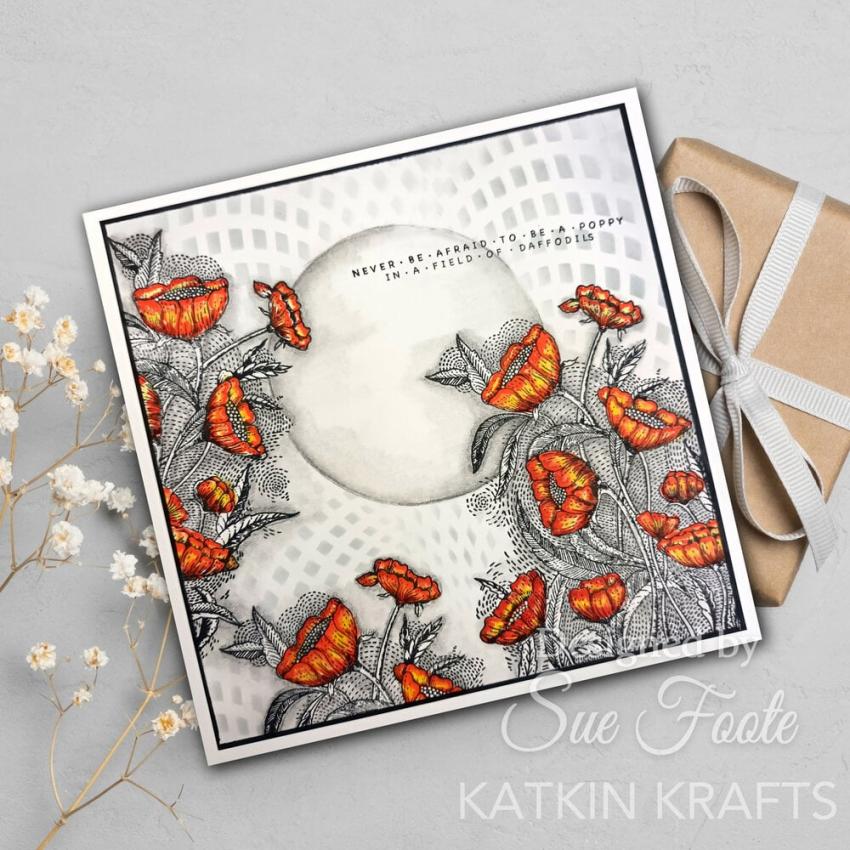 Katkin Krafts - Stempelset "Poppy Power" Clear Stamps