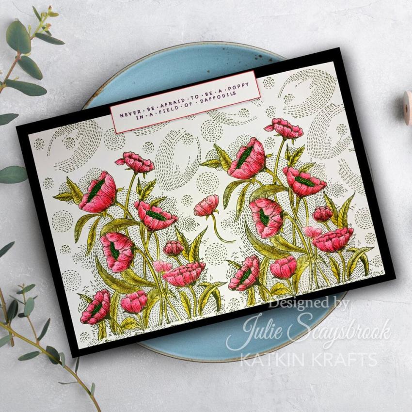 Katkin Krafts - Stempelset "Poppy Power" Clear Stamps