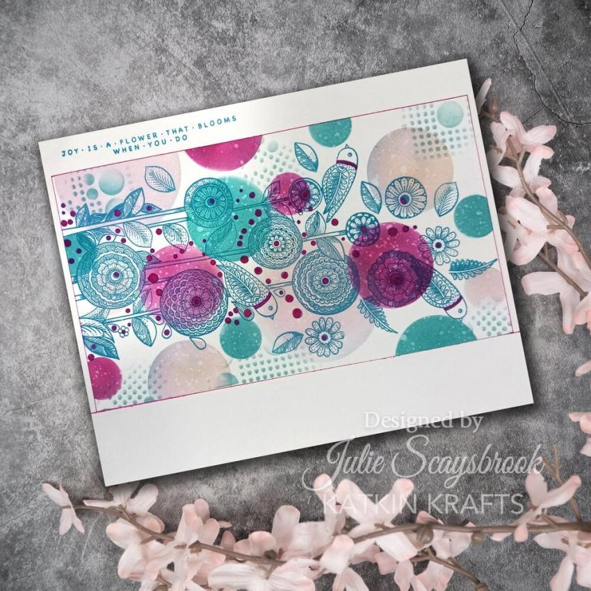 Katkin Krafts - Stempelset "Dance With Dahlias" Clear Stamps