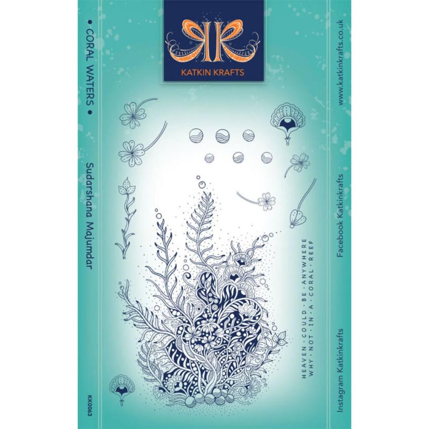 Katkin Krafts - Stempelset "Coral Waters" Clear Stamps