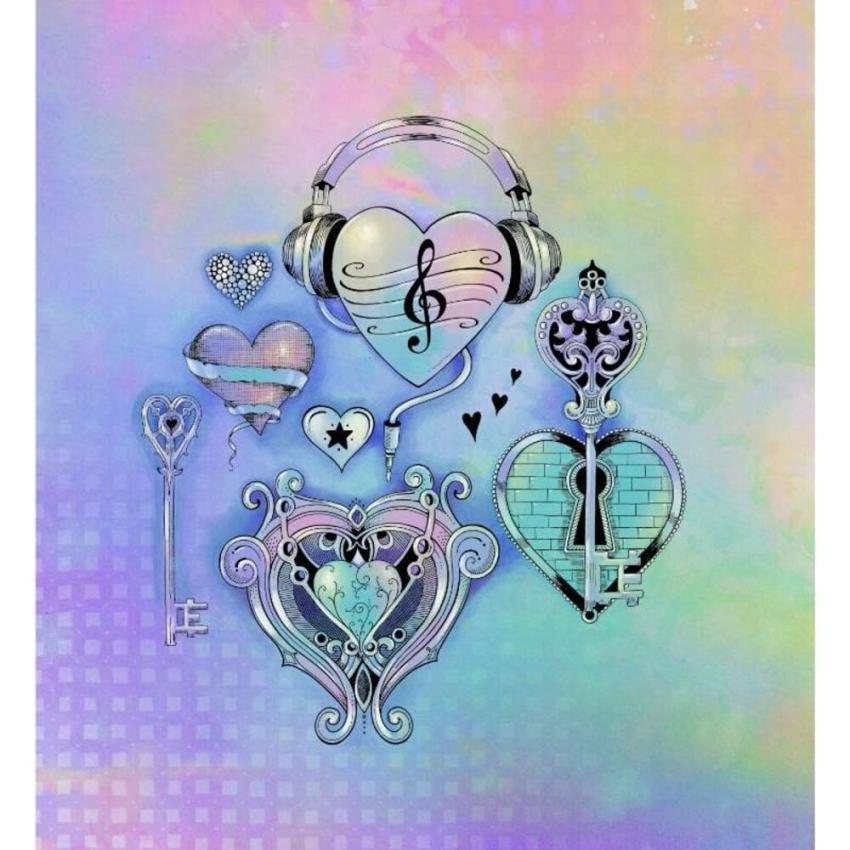 Katkin Krafts - Stempelset "Wild Hearts" Clear Stamps