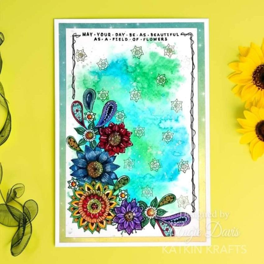 Katkin Krafts - Stempelset "Full Bloom" Clear Stamps